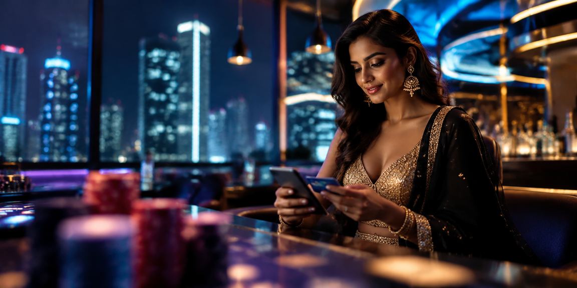 Bollywood inspired mobile payment gaming scene